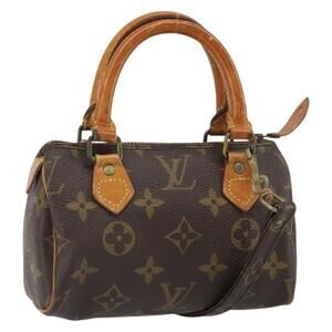 LOUIS VUITTON Monogram Mini Speedy Hand Bag M41534 LV Auth 159101